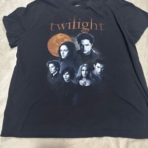 Twilight Black Graphic Women's Blouse